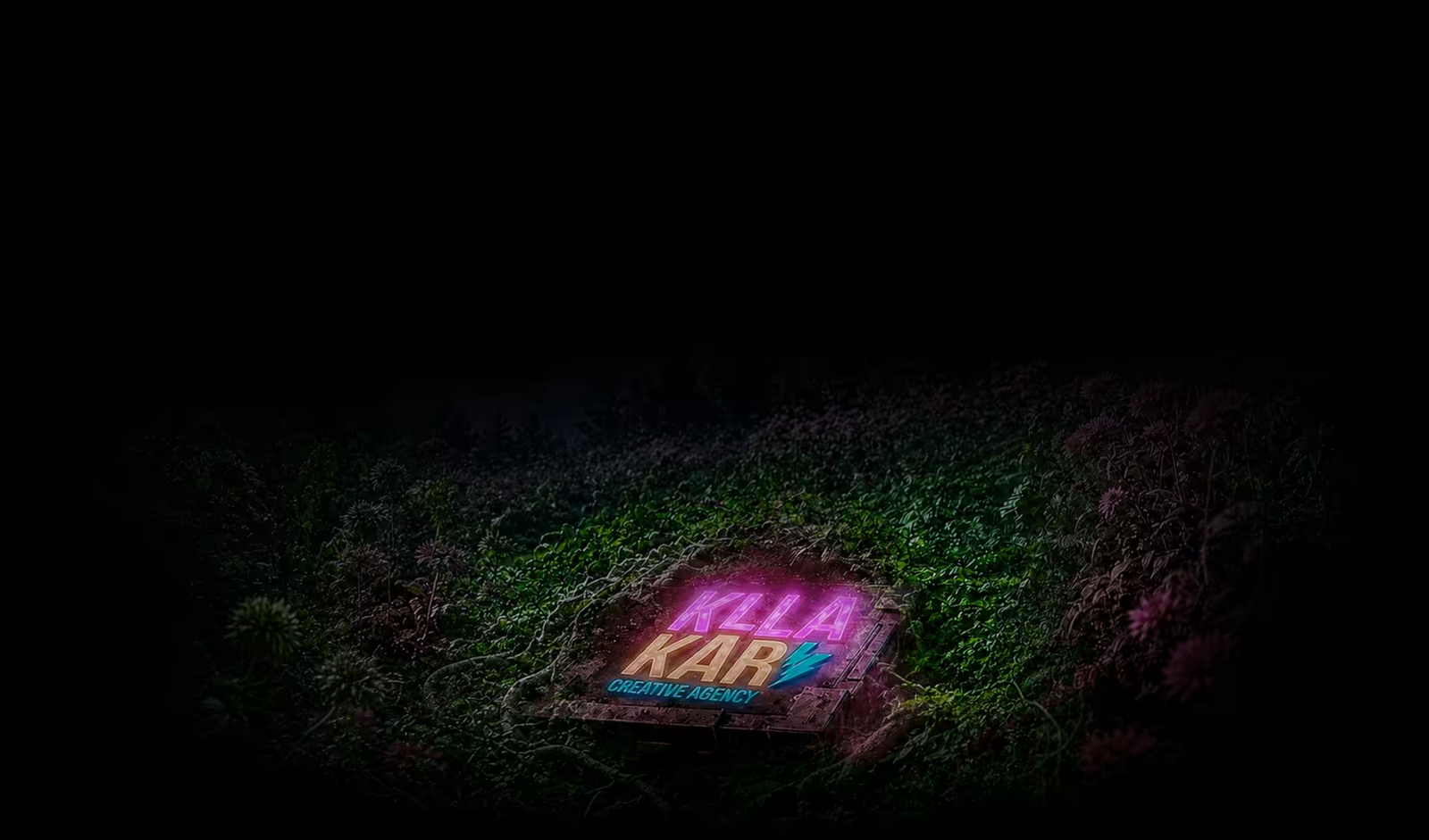 Kllakar glowing forest logo