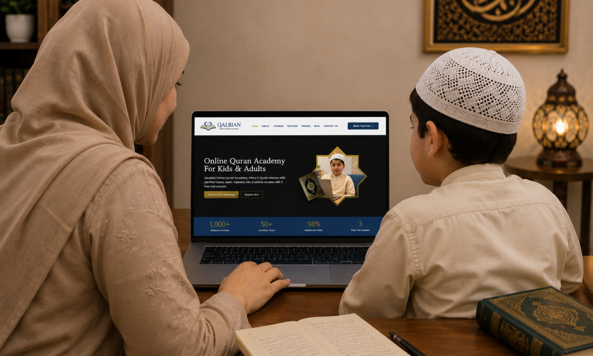Qalbian Academy Website & Brand Identity project cover