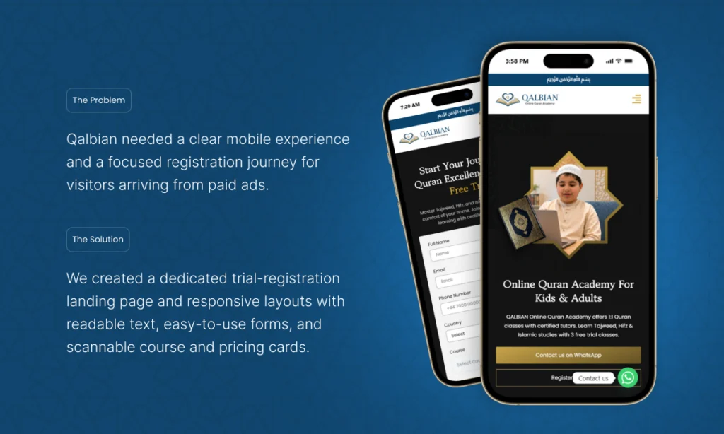 Qalbian Academy Website & Brand Identity project image 3
