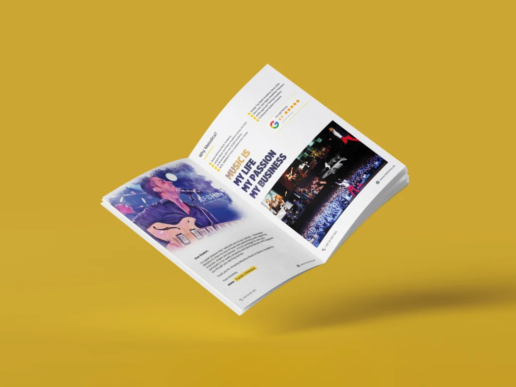 Melodica Music Academy Brochure Design project image 2