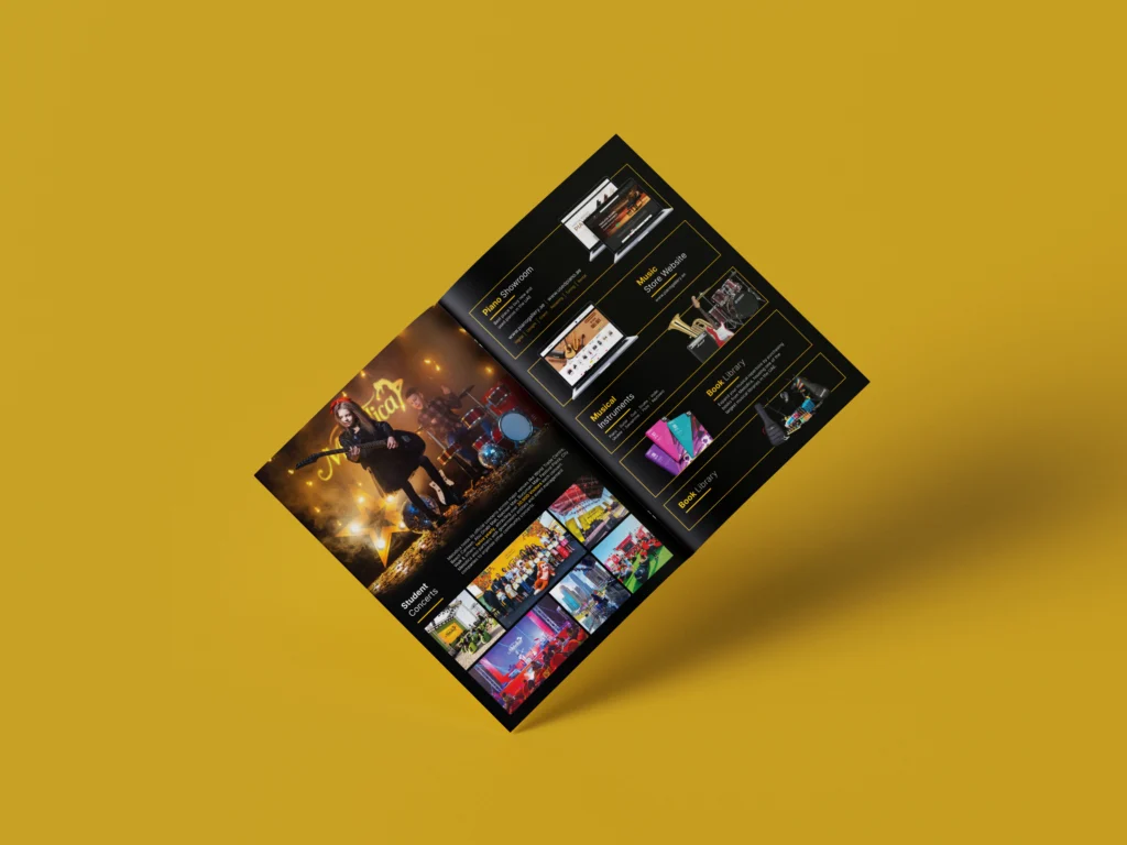 Melodica Music Academy Brochure Design project image 3