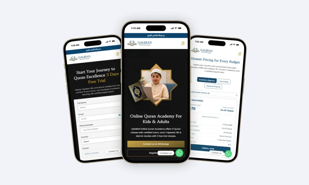 Qalbian Academy Website & Brand Identity project image 6