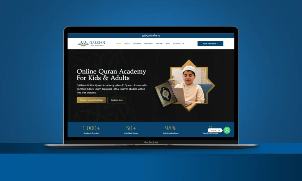 Qalbian Academy Website & Brand Identity project image 7