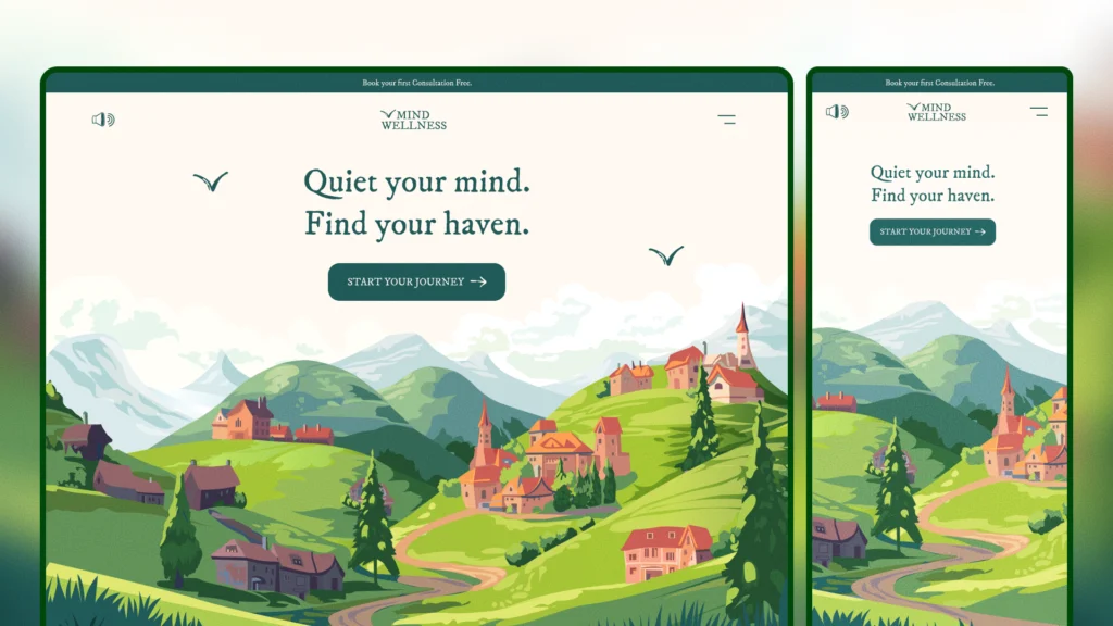 Mind Wellness Website Design & Development project image 1